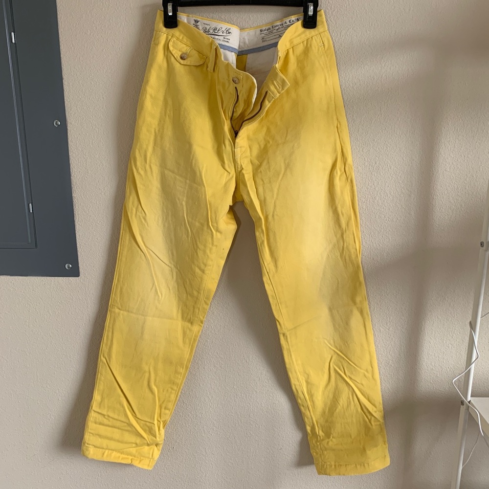 Ralph Lauren Distressed Chinos Yellow
